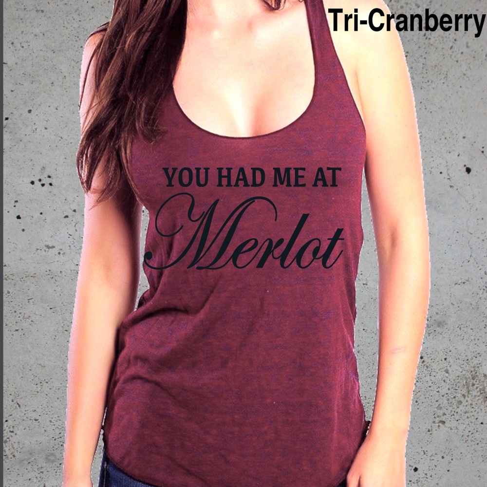 You Had Me At Merlot American Apparel Tank Top